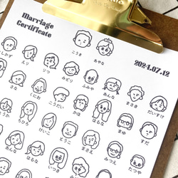 ゲストもびっくり！似顔絵結婚証明書(ポップ) その他ペーパー
