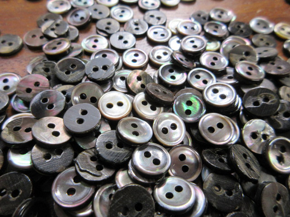 黒蝶貝のボタン　10mm　カップ型　　20個 8枚目の画像