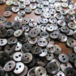 黒蝶貝のボタン　10mm　カップ型　　20個 9枚目の画像