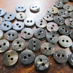 黒蝶貝のボタン　10mm　カップ型　　20個 6枚目の画像