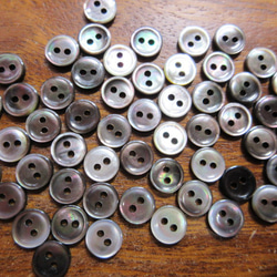 黒蝶貝のボタン　10mm　カップ型　　20個 1枚目の画像