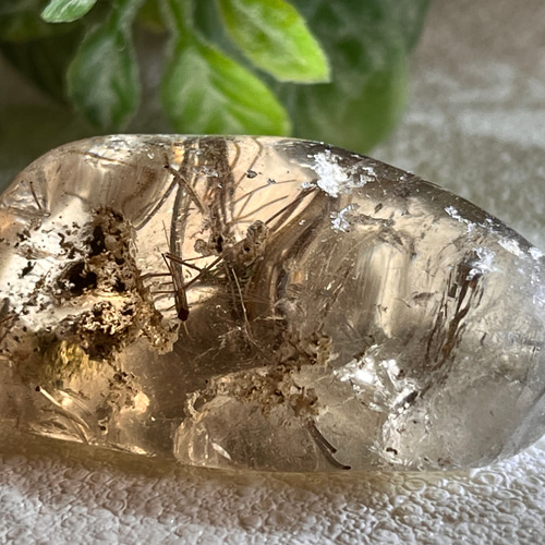 天然石 水晶 クリスタル ガーデン ルチルクオーツ 3点 天然石 水晶 クリスタル ガーデン ルチルクオーツ 3点