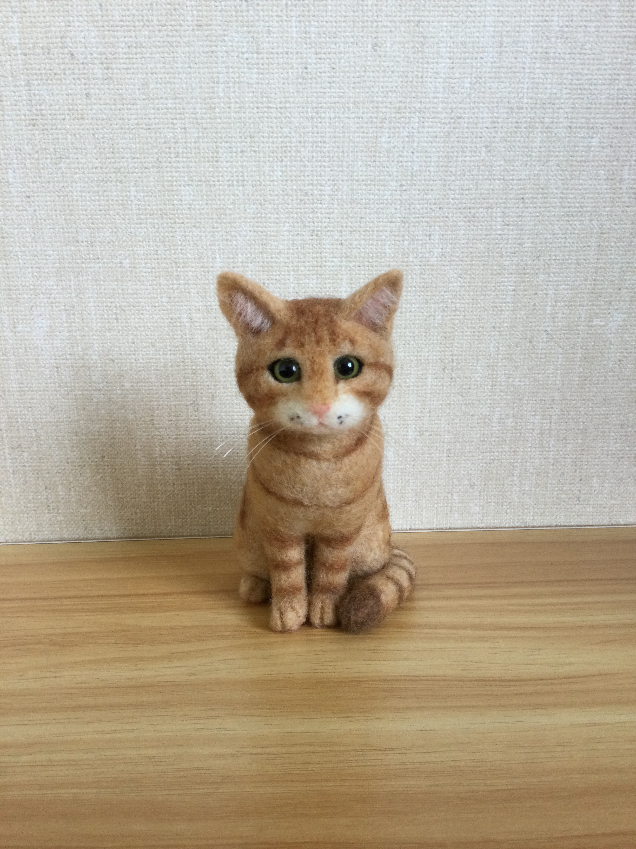 羊毛フェルト 猫 茶トラ仔猫『チョロン君』