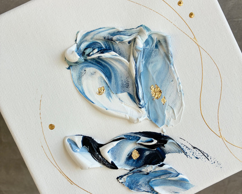 アート/絵画/インテリア/ニュアンス/現代アート/モダン/抽象画/海外/北欧 ニュアンス 18×18㎝ 現代アート モダン インテリア アートパネル 抽象