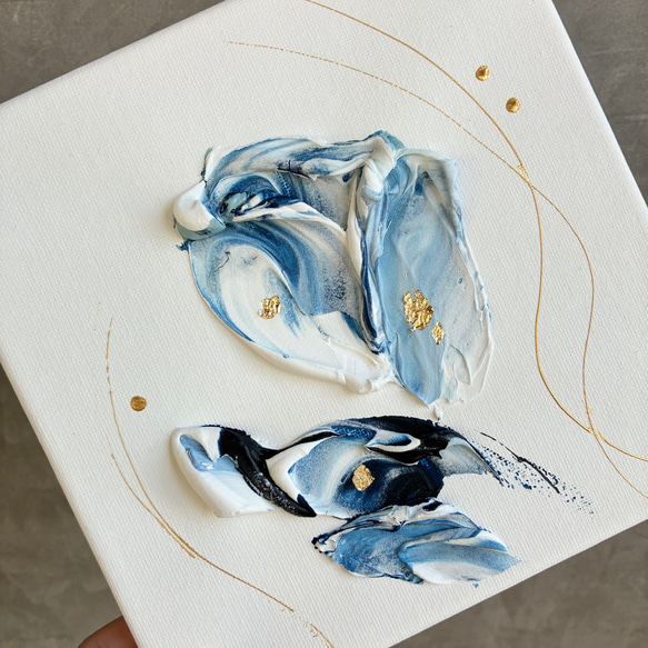 ニュアンス 18×18㎝ 現代アート モダン インテリア アートパネル 抽象