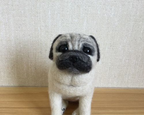 chirorukun　羊毛フェルトパグ 羊毛フェルト舞妓パグちゃん | 羊毛フェルトパグとHANAの店