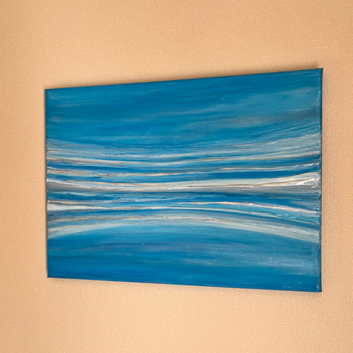 現代アート　抽象画　北欧アート　インテリア　夏　カラフル　絵画　絵　癒し　北欧 Serenity/ 抽象画 (P8) /北欧/アート/インテリア/モダン/現代