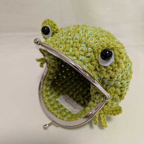 もうすぐ最終販売✿受注製作✿【再販12・大カエルがまぐち】大サイズ