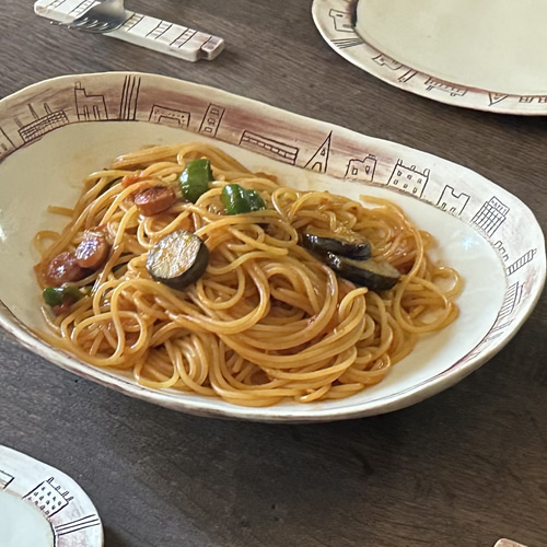 大皿 パスタ皿 (ビルディング) 深め皿 ワンプレート 大皿 石黒いずみ