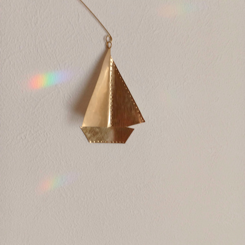 真鍮モビール【ヨット】 モビール sopo 通販 18049776｜Creema(クリーマ)