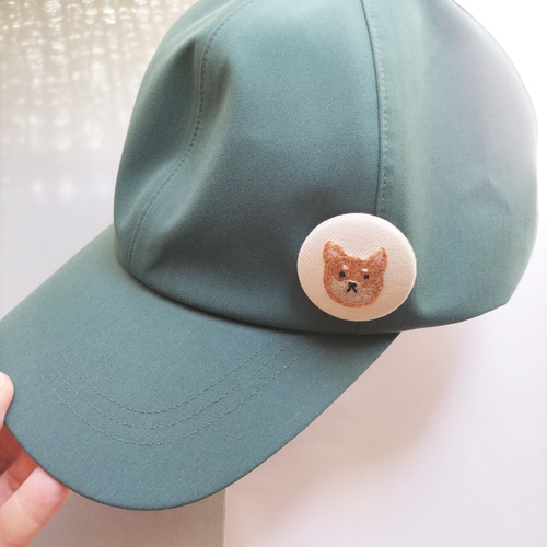 犬ブローチ 犬ヘアゴム 刺繍 犬モチーフ 柴犬 ビションフリーゼ
