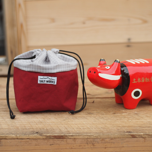 お取り置き／まちころ巾着＊巾着ポーチ／中身が見えるがま口ポーチ／ユキエモン お取り置き／まちころ巾着＊巾着ポーチ／中身が見えるがま口