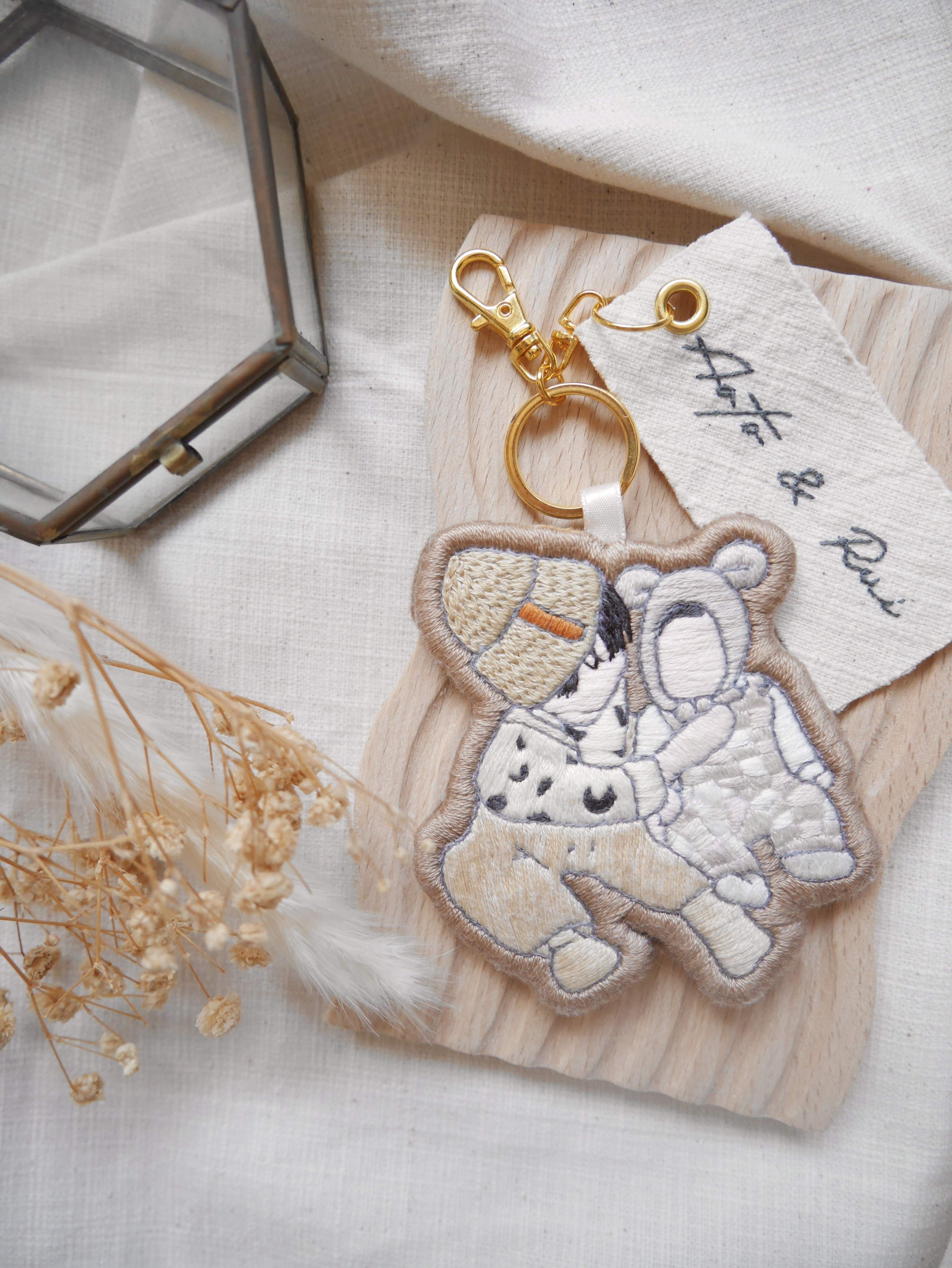 楽天市場】正規品 キーホルダー 刺繍 刺繍キーホルダー チャーム