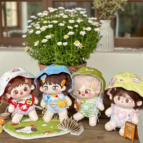 10/15/20cm着せ替えぬいぐるみ服 夏日水着セット 4色 バッグ付き