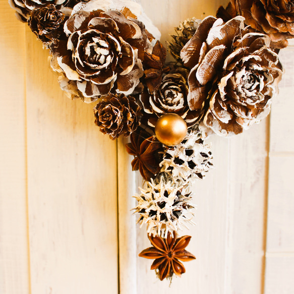 ドライフラワーꕤ︎︎縦長ガーランドBIGꕤ︎︎スプレーバラと