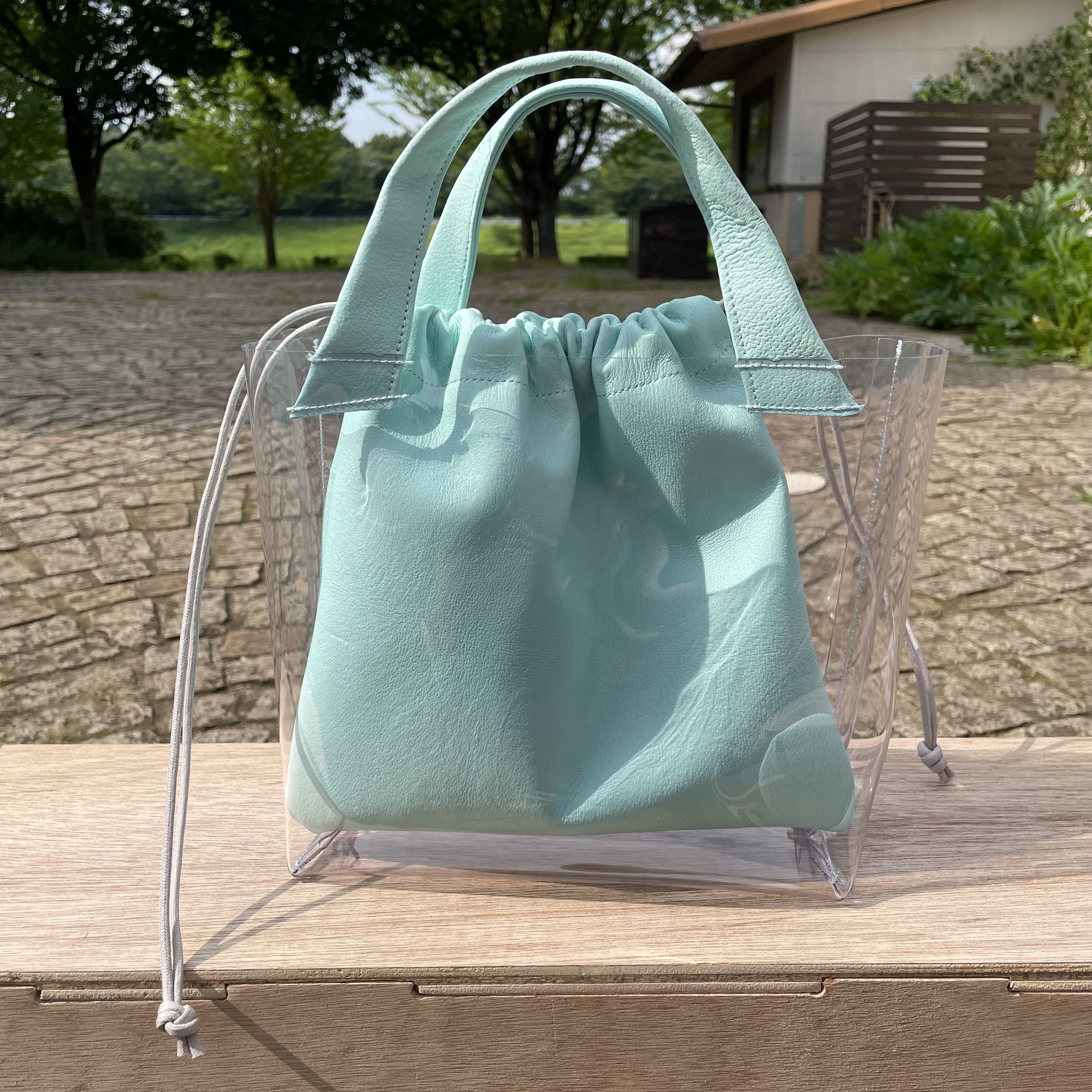 墨田区産　PVCトートバッグ(巾着付き)