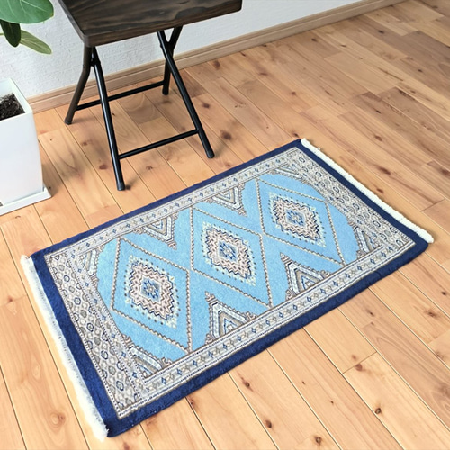 感謝キャン38%OFF】パキスタン絨毯 ハイクオリティ 79x45cm 玄関マット