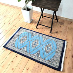 感謝キャン38%OFF】パキスタン絨毯 ハイクオリティ 79x45cm 玄関マット