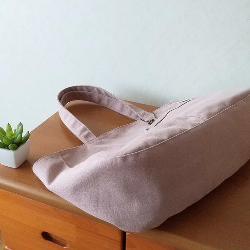 美紀様ご予約品*【たっぷり収納*横長*デイリートート】スモーキー 