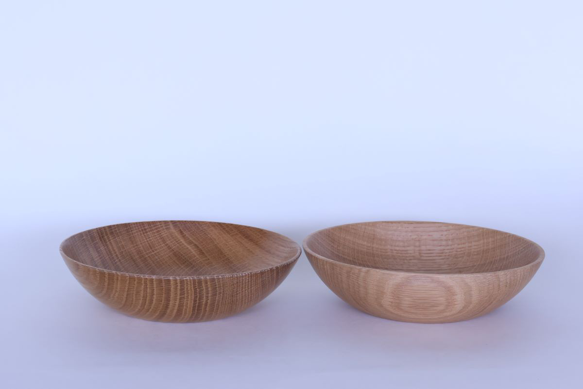 木製 〇 ボウルペア 〇 Mサイズ 〇 ホワイトオーク A