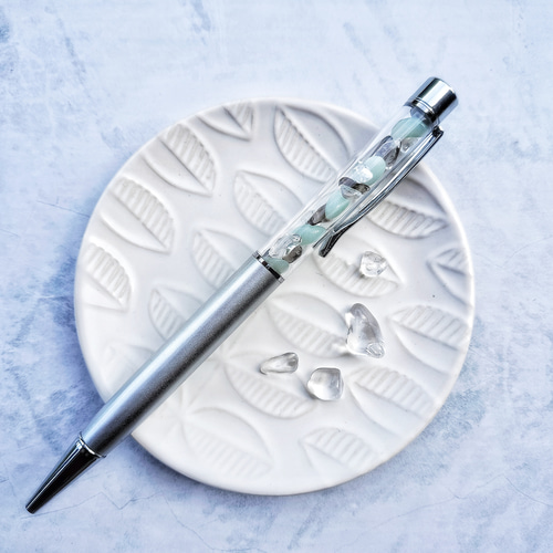 N169 / カスタムボールペン 天然石 アマゾナイト N169 / カスタムボールペン 天然石 アマゾナイト