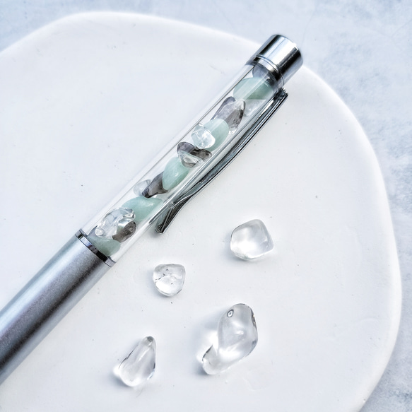 N80 / 天然石 カスタムボールペン アマゾナイト N80 / 天然石 カスタムボールペン アマゾナイト