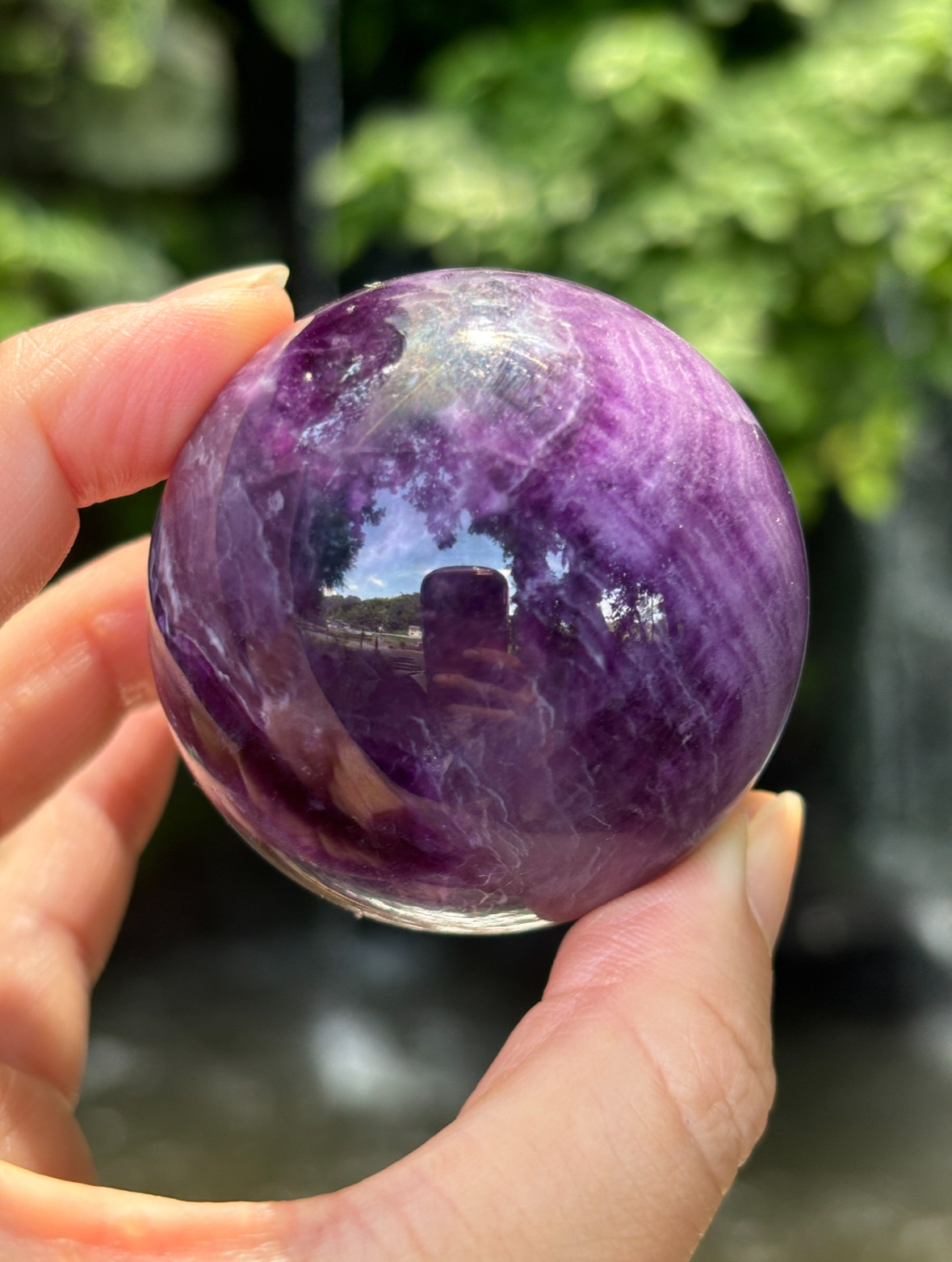 シルキーフローライト　スフィア　約61mm シルキーフローライト スフィア | ホシノカケラ STONE/AROMA/ART