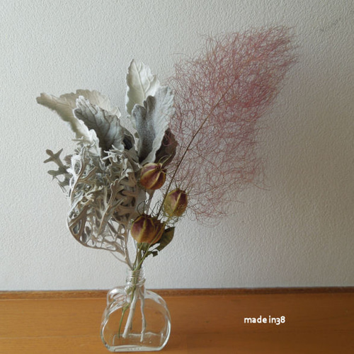 ドライフラワー シロタエギク2種類 ニゲラ スモークツリー 花材 材料