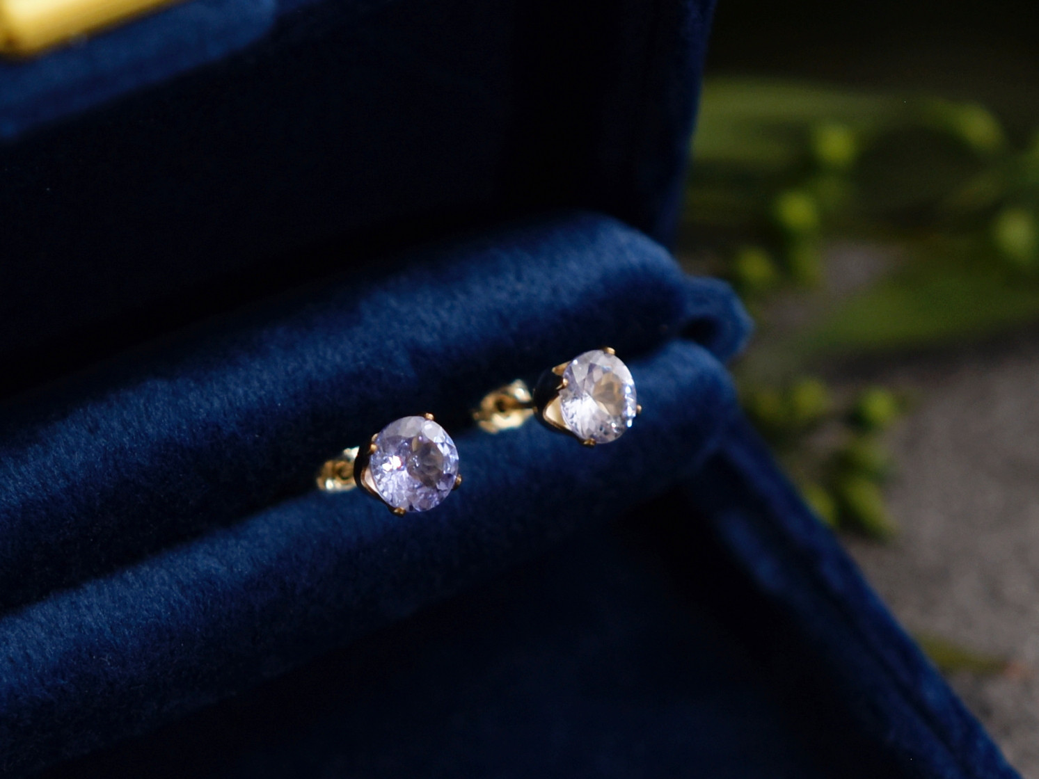 ▶︎6mm 麗しの タンザナイト 天然石 12月誕生石 ▶︎ピアス 14kgf 冬の誕生石2025