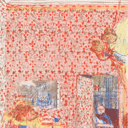 絵画　油絵　原画　抽象画　北欧　ピンク　アート　インテリア　F4 絵画 油絵 原画 抽象画 北欧 アート インテリア F4