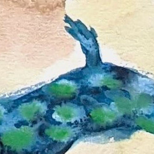 トサカリュウグウウミウシ 水彩画原画 (SM) 絵画 yko 通販 18051316