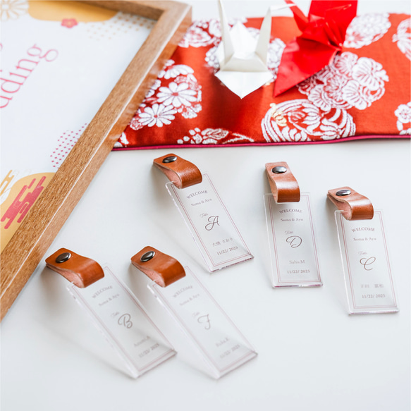 1個から購入可能な席札」エスコートカード席札 ネームタグ アクリル  