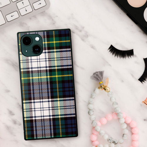 チェック柄 タータン チェック 強化ガラス iPhoneケース mini se pro