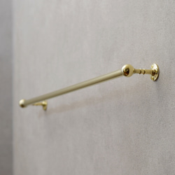 真鍮のタオルハンガー 1枚目の画像