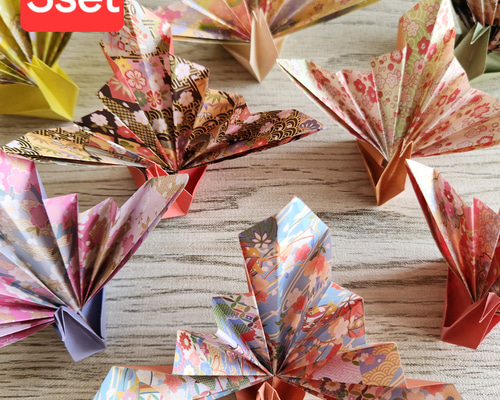 【Kintaro　敬老カード&祝い鶴】 折り紙 祝い鶴 3set 24枚】敬老会 お祝い イベント その他インテリア