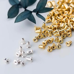 1ペア ベルキャッチ ゴールド SV925 2枚目の画像