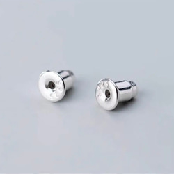 1ペア ベルキャッチ ゴールド SV925 5枚目の画像