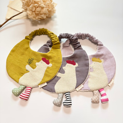 黄（イエロー） スタイ・よだれかけ（新生児・赤ちゃん・子ども） の