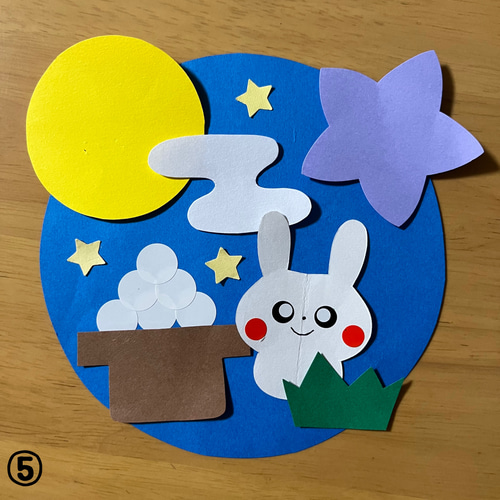 秋 十五夜 お月見 製作キット 6セット 壁面 保育 施設 ガーランド はる