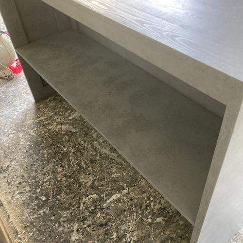 受注製作グレーストーン柄★モルタル★カウンターテーブル【800】☆ネイル　美容室 受注製作】グレーストーン柄☆石目☆モルタル☆受付カウンター