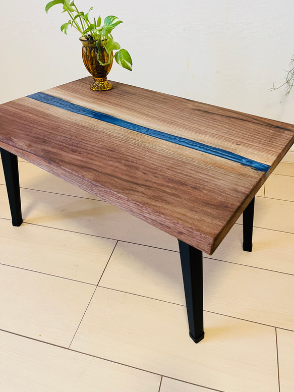 ブラックウォールナット　一枚板テーブル　ローテーブル レジンテーブル 楽天市場】☆55%OFF☆ 【幅160 幅180】テーブル単品 テーブル天