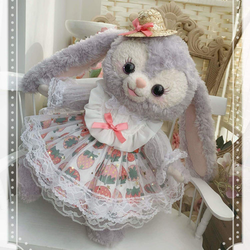 15cm 20cm 40cm ぬいぐるみ用服 いちごワンピース 綿人形用服