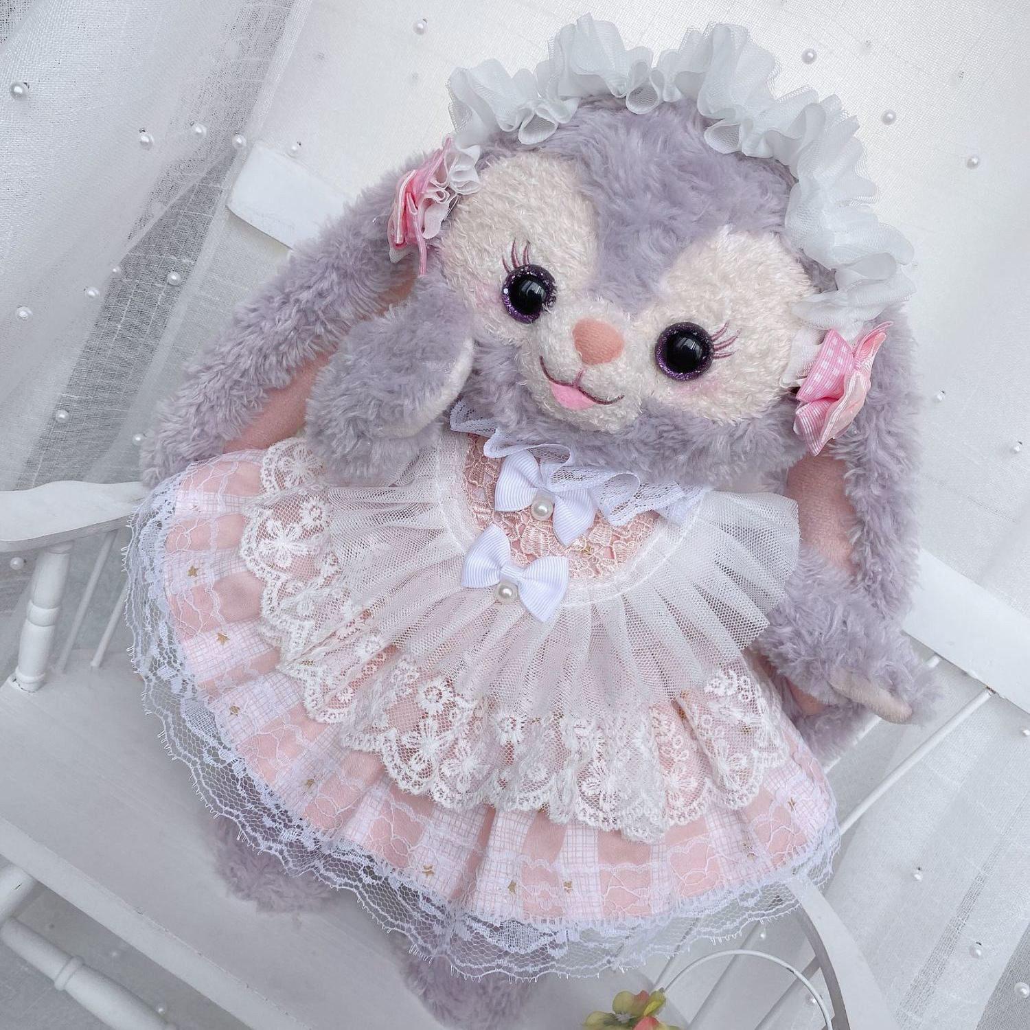 20cm人型ぬいぐるみワンピースと40cm人型ぬいぐるみワンピース　1着ずつ 20cm 着せ替えぬいぐるワンピース ぬいぐるみコスチューム 着せ