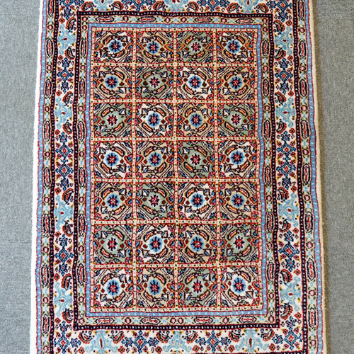 89×60cm【ペルシャ手織り絨毯 】 カーペット・絨毯・ラグ