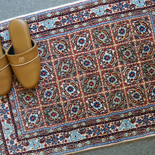 89×60cm【ペルシャ手織り絨毯 】