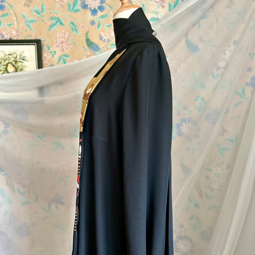 着物リメイク 1Lサイズ 金彩尽くし 黒留袖ドレス＆リボンベルト