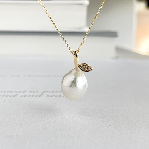 選べる！いびつな形が可愛い 淡水パール ペンダントネックレス(K14gf