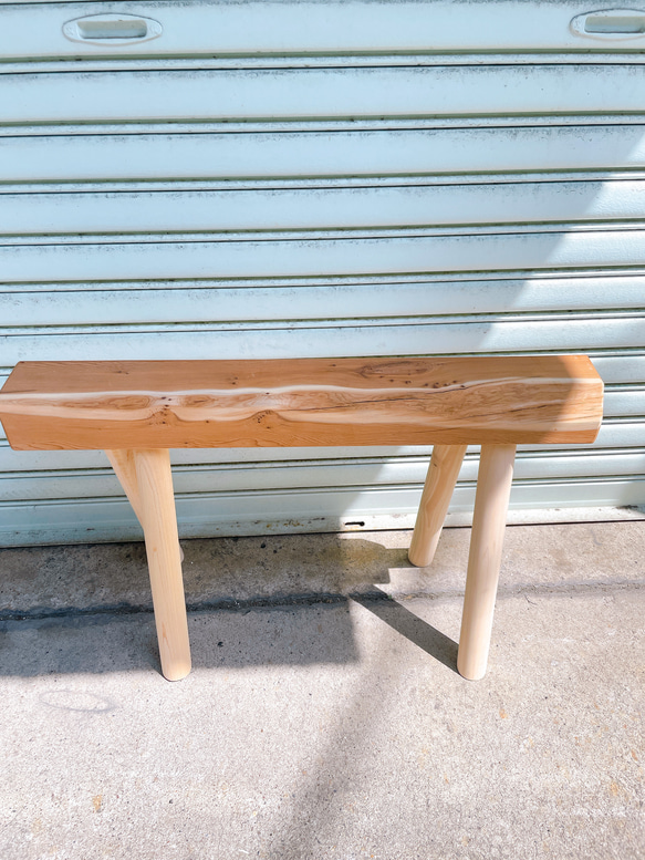 天然いちい 木製ベンチ インテリア家具 天然いちい 木製ベンチ インテリア家具 天然木製ベンチ イチイ 椅子