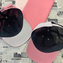 ６方キャップ（ピンク　高島ちぢみ） 2024年春夏モデル 3枚目の画像