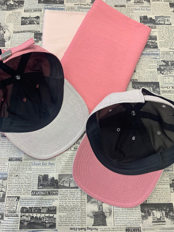 ６方キャップ（ピンク　高島ちぢみ） 2024年春夏モデル 3枚目の画像